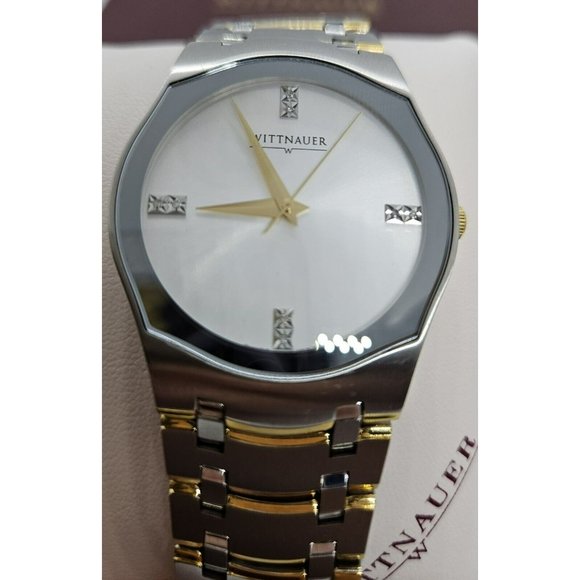 Wittnauer Montserrat Swiss Made Watch With 8 Diamonds And Sapphire Crystal - Picture 13 of 16